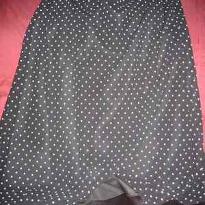 La Redoute black poka dot skirt